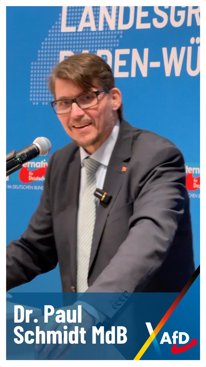 Dr. Paul Schmidt Rede in der Europahalle in Karslruhe am 19. November 2025